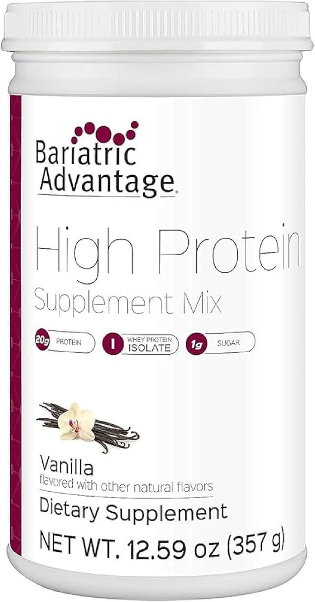 Bariatric Advantage 고단백질 보충제 믹스 - 비만 단백질 파우더 - 단백질 20g - 비만 수술 전후 환자용 - 철분, 칼슘 등 포함 - 14회 분량 - 바닐라 상품 이미지