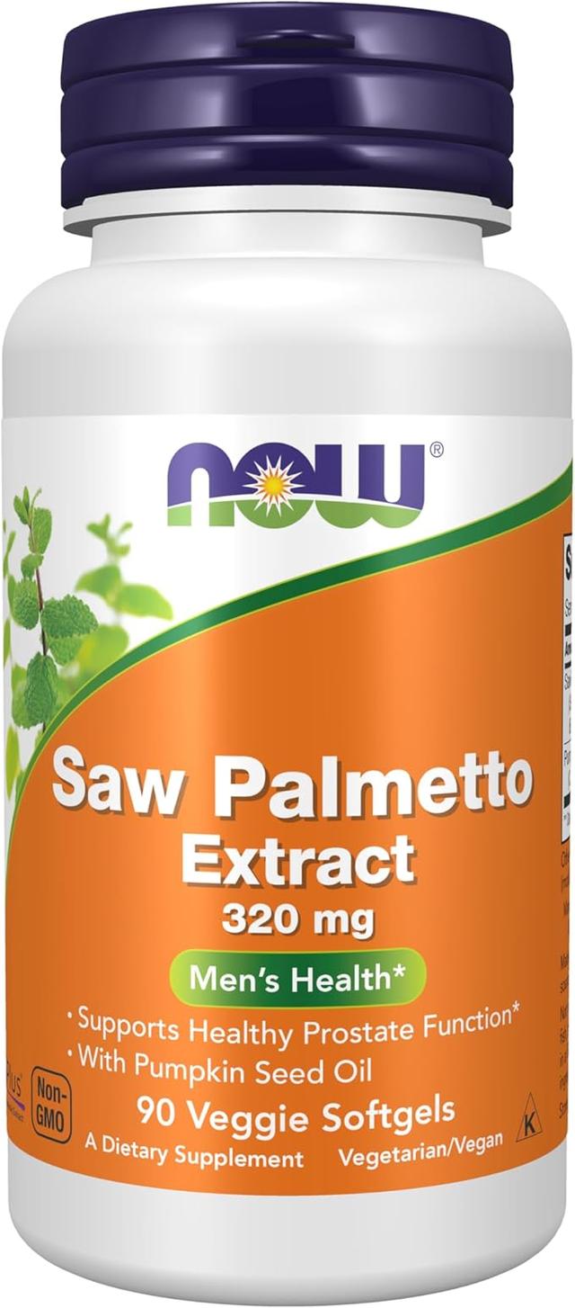 나우푸드 보충제, 톱팔메토 추출물 320mg, 호박씨 오일 함유, 남성 건강*, 90개 야채 소프트젤 상품 이미지