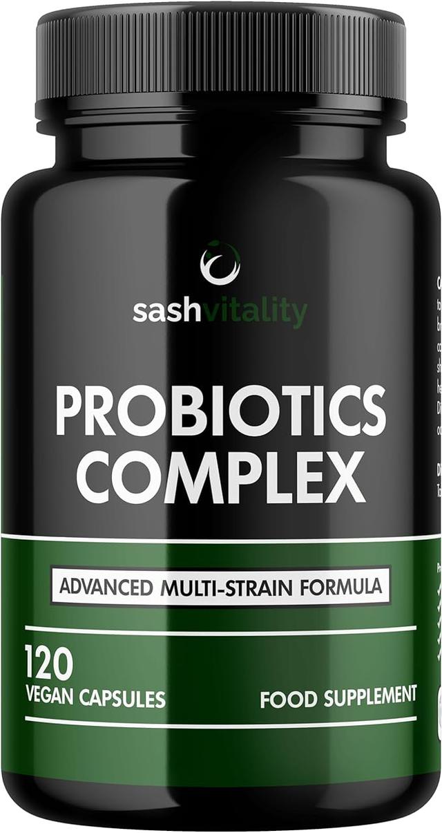 Probiotics & Prebiotics | 435 Billion CFU | Bio Cultures Complex | 120 Vegetarian Capsules for Women & Men - Lactobacillus Acidophilus, Bifidobacterium, Rhamnosus & Reuteri - Advanced Multi-Strain 상품 이미지