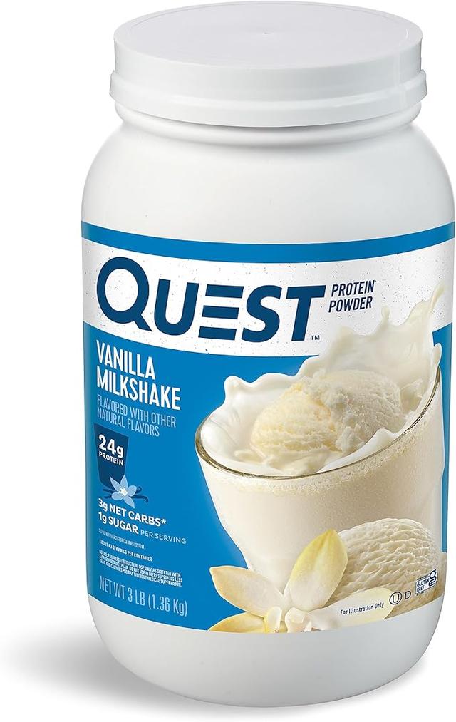 Quest Nutrition 초콜릿 밀크쉐이크 단백질 파우더, 고단백질, 저탄수화물, 글루텐 및 콩 무첨가