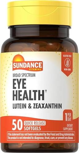 Sundance 루테인 및 제아잔틴 보충제 | 소프트젤 50개 | 눈 건강 | GMO 프리 및 글루텐 프리 포뮬러 이미지