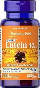 퓨리턴스 프라이드 루테인 40Mg, 제아잔틴 소프트젤 포함, 120캡슐 상품 이미지
