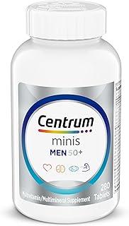 Centrum Minis Silver Multivitamin for Men 50 Plus, Multivitamin/Multimineral Supplement, Vitamin D3, B-Vitamins and Zinc, Non-GMO Ingredients, Supports Memory and Cognition in Older Adults - 280 C 이미지
