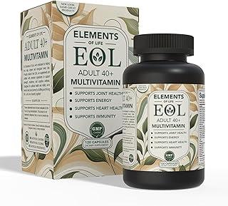 Multivitamin for Men & Women I Organic Mens & Womens Multivitamin with Iron, MethyFolate, Vitamin D3, B12, Magnesium, Zinc & More I Multi Vitamins and Supplements for Immune, Heart & Energy (120 Cap) 상품 이미지