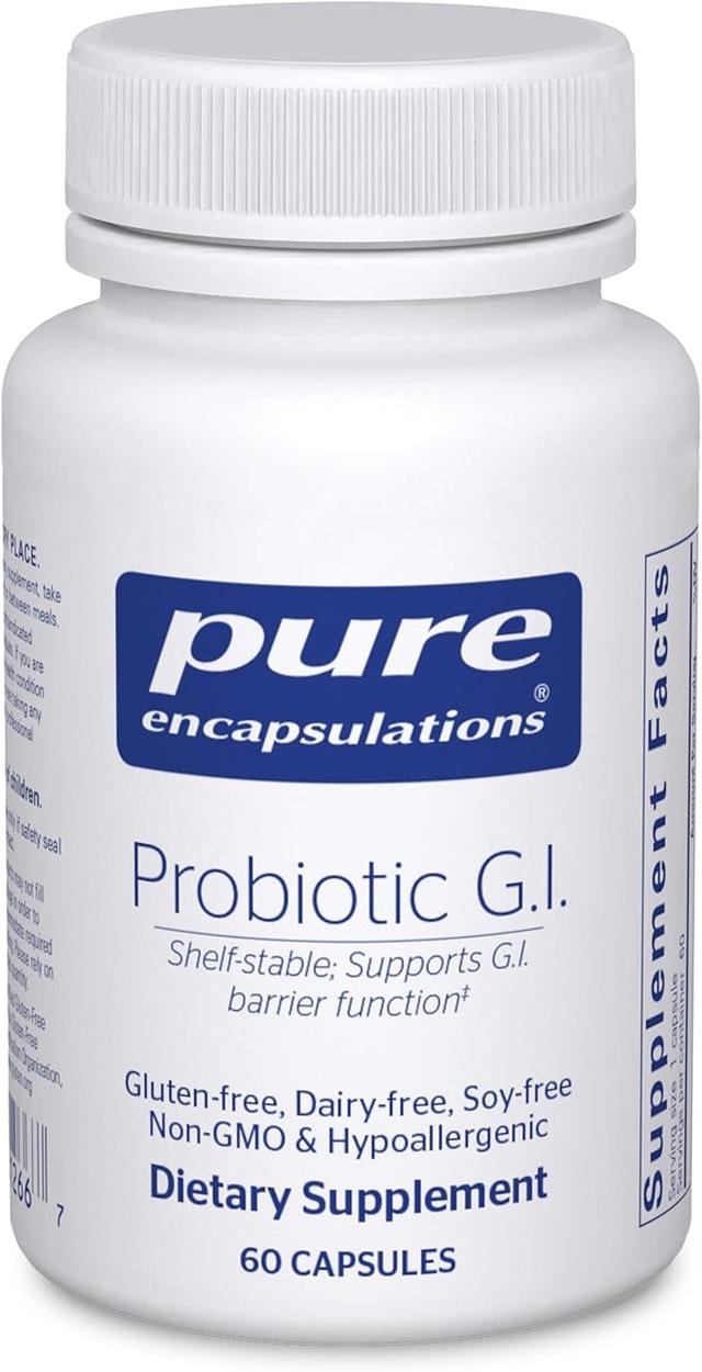 Pure Encapsulations Probiotic G.I. - Shelf Stable Probiotic for Intestinal Health & Gastrointestinal Support - with Lactobacillus & Bifidobacterium - 60 Capsules 상품 이미지