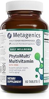 Metagenics PhytoMulti Multivitamin with Iron - Daily Multivitamins with Phytonutrients - Multivitamin for Men & Women - PhytoMulti Vitamin Supplement - with Iron, Zinc & B6 Vitamins - 60 Tablets 상품 이미지