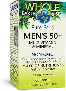 Natural Factors, Men's 50+ Multivitamin & Mineral, 1 Serving Contains Nutrition Equivalent to ½ lb of Veggies, 60 Count (Pack of 1) 이미지