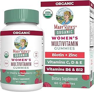 MaryRuth Organics Multivitamin for Women 14 | Women's Multivitamin Gummies for Immune Support| Skin Health | Sugar Free | Vegan | Non-GMO | 60 Count 상품 이미지
