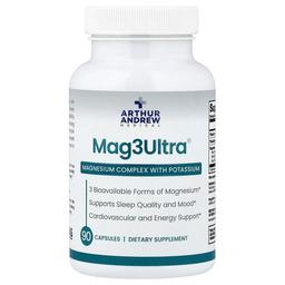 아서 앤드류 메디칼 Arthur Andrew Medical, Mag3Ultra®, 마그네슘 복합체, 칼륨 함유, 캡슐 90정