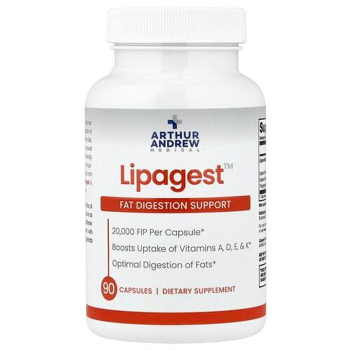 아서 앤드류 메디칼 Arthur Andrew Medical, Lipagest™, 지방 소화 촉진, 캡슐 90정