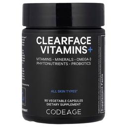 Codeage, ClearFace Vitamins+, 베지 캡슐 90정