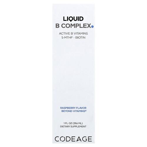 Codeage, 액상 B 복합체, 라즈베리, 29.6ml(1fl oz)