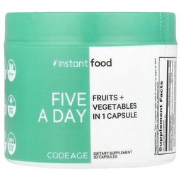 Codeage, Five A Day, 과일+채소, 캡슐 1정, 캡슐 30정