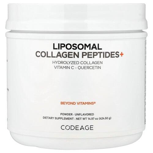 Codeage, 리포소말 콜라겐 펩타이드+ 파우더, 무맛, 424.5g(14.97oz) 상품 이미지