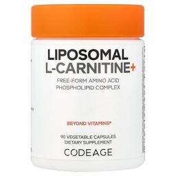Codeage, 리포소말 l-카르니틴+, 베지 캡슐 90정(캡슐 1정당 500mg)
