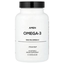 Codeage, 아멘, 오메가3, 소프트젤 90정(소프트젤 1정당 750mg)