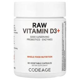 Codeage, 무가공 비타민D3+, 베지 캡슐 60정