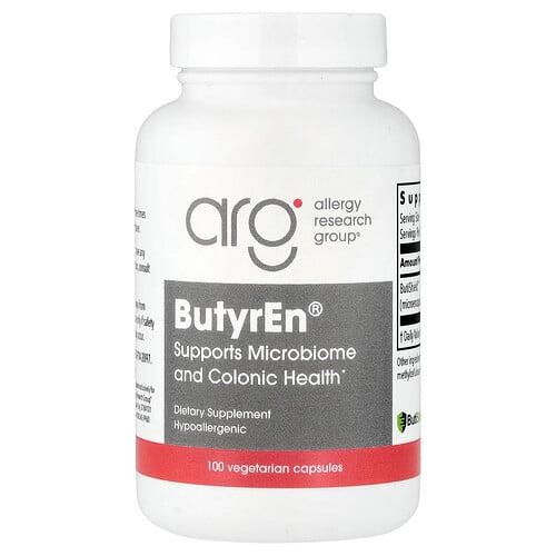 알러지 리서치 그룹 Allergy Research Group, ButyrEn®, 베지 캡슐 100정(캡슐 1정당 200mg)