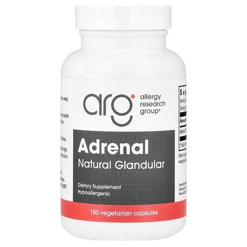 알러지 리서치 그룹 Allergy Research Group, 부신, 천연 선, 베지 캡슐 150정(캡슐 1정당 100mg)