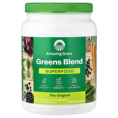 어메이징 그라스 Amazing Grass, Greens Blend, 슈퍼 푸드, 800g(1.76lb) 상품 이미지