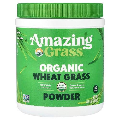 어메이징 그라스 Amazing Grass, 유기농 밀싹 분말, 240g(8.5oz)