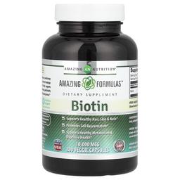Amazing Nutrition, 비오틴, 10,000mcg, 베지 캡슐 200정