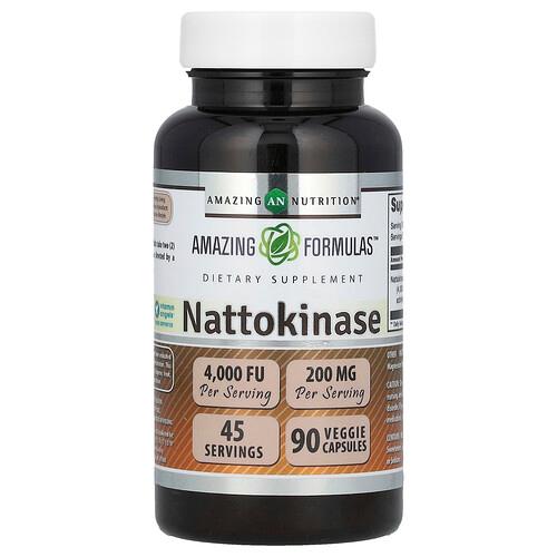 Amazing Nutrition, 나토키나아제, 베지 캡슐 90정(캡슐 1정당 100mg)
