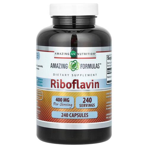 Amazing Nutrition, 리보플라빈, 400mg, 캡슐 240정