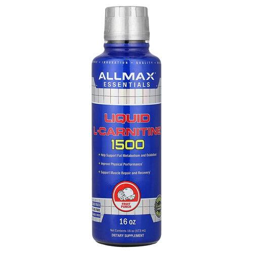 올맥스 ALLMAX, 액상 L-카르니틴 1500, 과일 펀치, 473ml(16oz) 상품 이미지