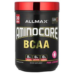 올맥스 ALLMAX, AMINOCORE™ BCAA, 핑크 레모네이드, 345g(0.76lb)