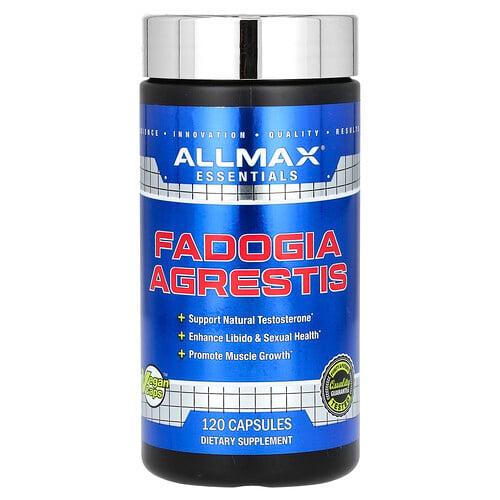 올맥스 ALLMAX, 필수 영양소, 파도기아 아그레티스, 325mg, 캡슐 120정