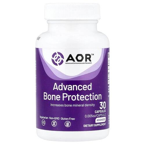 어드밴스드 어소모레큘러 리서치 AOR Advanced Orthomolecular Research AOR, 고급 뼈 보호, 40mg, 캡슐 30정