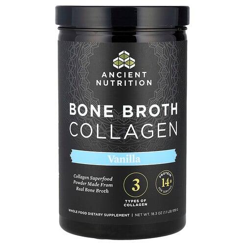 닥터 엑스/엔시언트 뉴트리션 Ancient Nutrition, 뼈 육수 콜라겐, 바닐라 맛, 519g(1.1lb)
