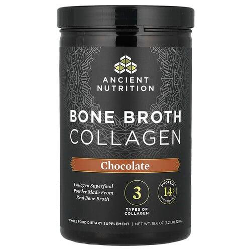 닥터 엑스/엔시언트 뉴트리션 Ancient Nutrition, 뼈 육수 콜라겐, 초콜릿, 528g(1.2lb) 상품 이미지