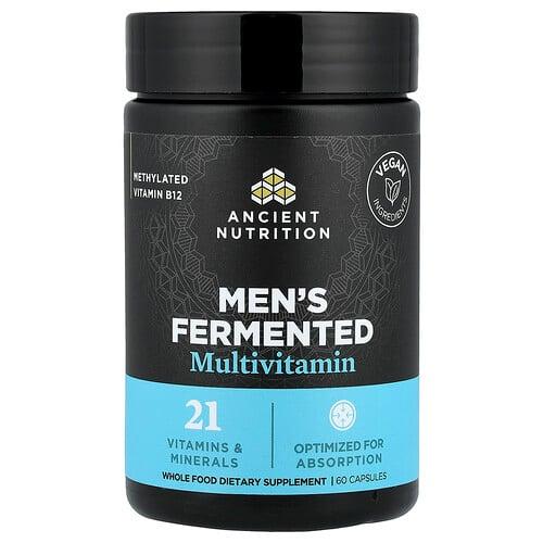 닥터 엑스/엔시언트 뉴트리션 Ancient Nutrition, 남성용 발효 종합비타민, 캡슐 60정