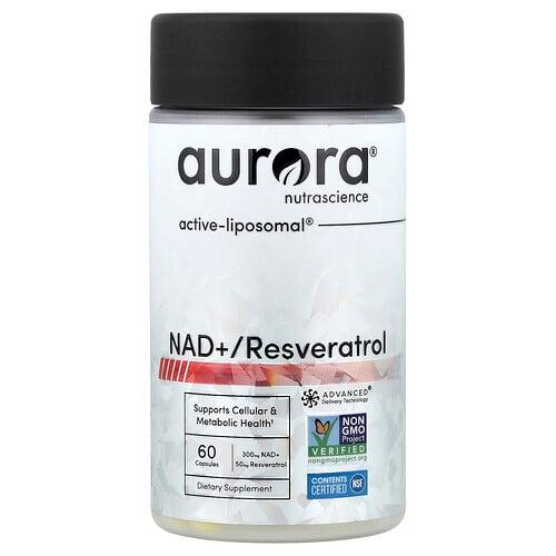 Aurora Nutrascience, NAD+/레스베라트롤, 캡슐 60정