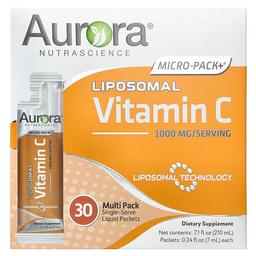 Aurora Nutrascience, Micro-Pack+®, 리포소말 비타민C, 30팩, 각 7ml(0.24fl oz)