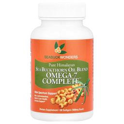 씨벅원더스 SeaBuckWonders, Omega-7 Complete™, 산자나무 오일 혼합물, 소프트젤 60정(소프트젤 1정당 500mg)