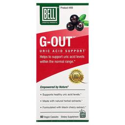 벨 라이프스타일 Bell Lifestyle, G-out™, 요산 지원, 베지 캡슐 60정