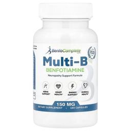 벤포티아민 Benfotiamine Inc., 멀티-B 벤포티아민 신경장애 지원 포뮬라, 150mg, 캡슐 120정