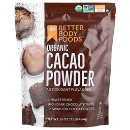 베러바디 푸즈 BetterBody Foods, 유기농 카카오 분말, 454g(16oz)