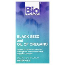 바이오 뉴트리션 Bio Nutrition, 블랙씨드 및 오레가노 오일, 소프트젤 90정