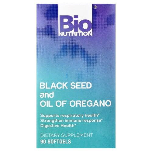 바이오 뉴트리션 Bio Nutrition, 블랙씨드 및 오레가노 오일, 소프트젤 90정