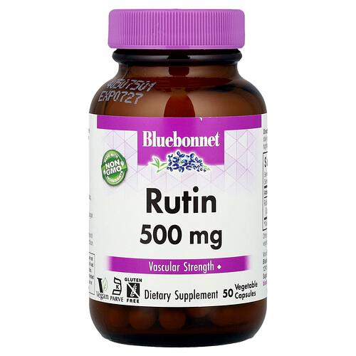 블루보넷 뉴트리션 Bluebonnet Nutrition, 루틴, 500mg, 베지 캡슐 50정