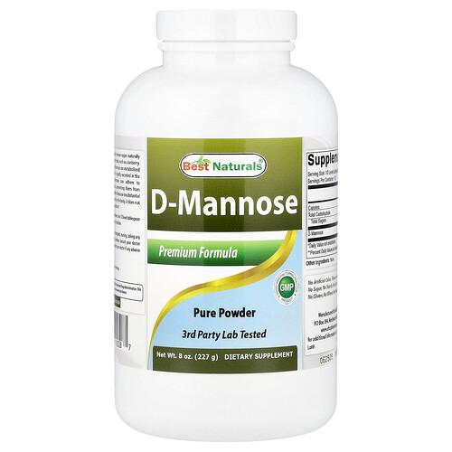 베스트 내추럴스 Best Naturals, D-만노스, 227g(8oz)
