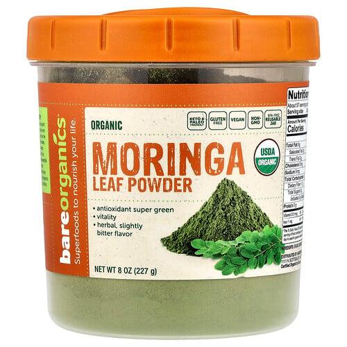 베어 오가닉 BareOrganics, 유기농 모링가 잎 분말, 227g(8oz)