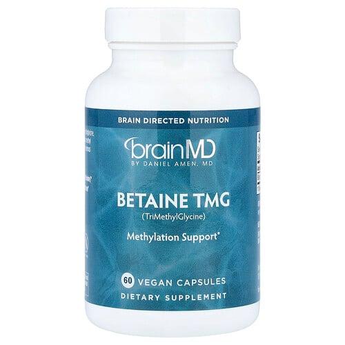 브레인MD BrainMD, 베타인 TMG, 베지 캡슐 60정(캡슐 1정당 500mg)