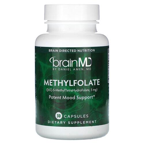 브레인MD BrainMD, 메틸엽산, 5,000mcg, 캡슐 30정 상품 이미지