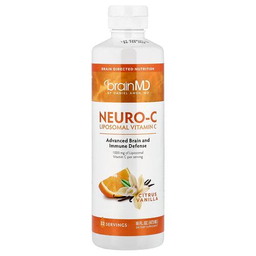 브레인MD BrainMD, Neuro-C, 시트러스 바닐라, 473ml(16fl oz)