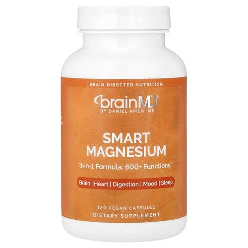 브레인MD BrainMD, 스마트 마그네슘, 베지 캡슐 120정(캡슐 1정당 150mg) 상품 이미지